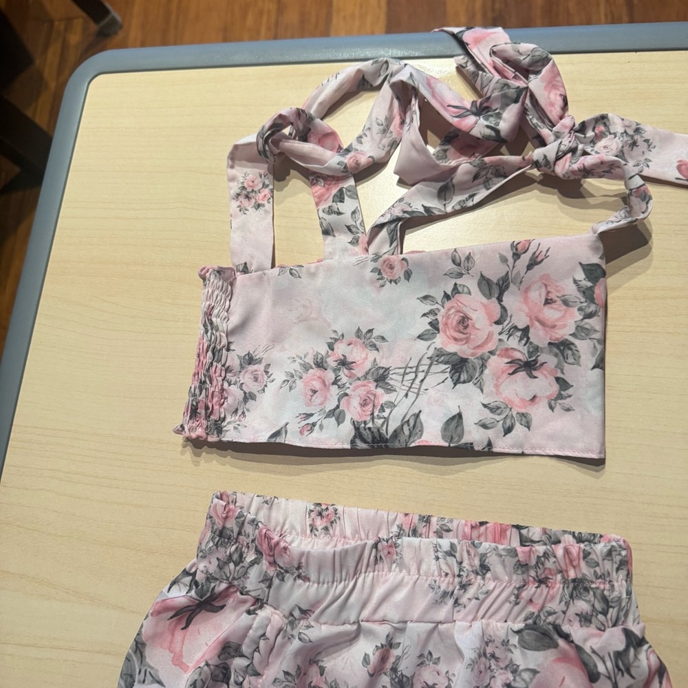 Beautiful Two Piece Toddler Skirt Outfit